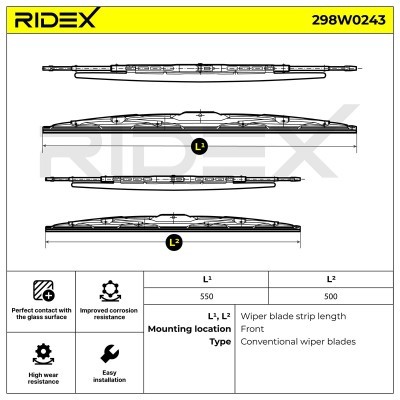 Wiper Blade RIDEX 298W0243 298W0243 - photo 5