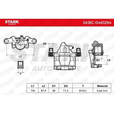 Brake Caliper Stark SKBC-0461294 SKBC-0461294 - photo 3