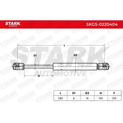 Gas Spring, boot-/cargo area Stark SKGS-0220404 SKGS-0220404 - photo 6