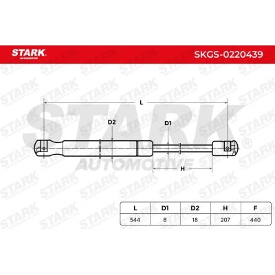Gas Spring, boot-/cargo area Stark SKGS-0220439 SKGS-0220439 - photo 3