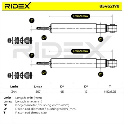 Shock Absorber RIDEX 854S2178 854S2178 - photo 5