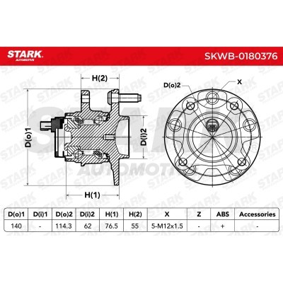 Wheel Bearing Stark SKWB-0180376 SKWB-0180376 - photo 3