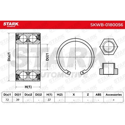 Wheel Bearing Stark SKWB-0180056 SKWB-0180056 - photo 6