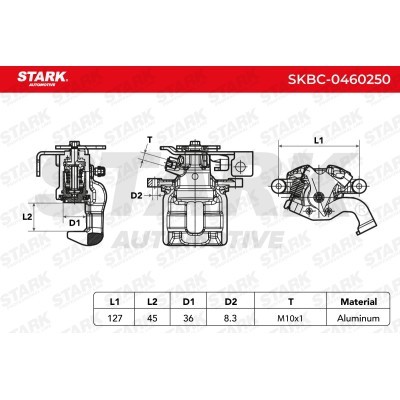 Brake Caliper Stark SKBC-0460250 SKBC-0460250 - photo 4