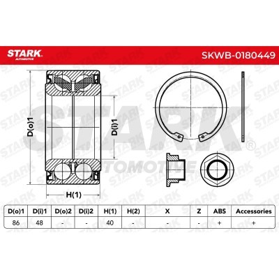 Wheel Bearing Stark SKWB-0180449 SKWB-0180449 - photo 2