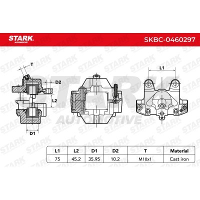 Brake Caliper Stark SKBC-0460297 SKBC-0460297 - photo 5