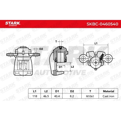 Brake Caliper Stark SKBC-0460540 SKBC-0460540 - photo 3