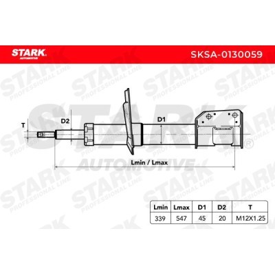 Shock Absorber Stark SKSA-0130059 SKSA-0130059 - photo 2