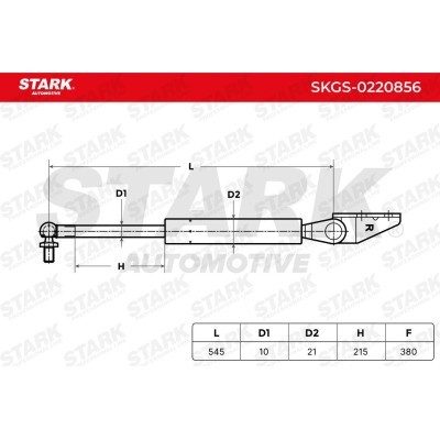 Gas Spring, boot-/cargo area Stark SKGS-0220856 SKGS-0220856 - photo 5
