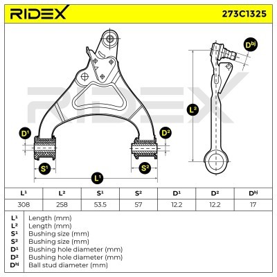 Control Arm RIDEX 273C1325 273C1325 - photo 8