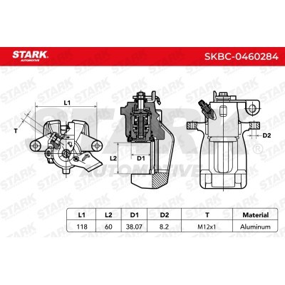 Brake Caliper Stark SKBC-0460284 SKBC-0460284 - photo 6
