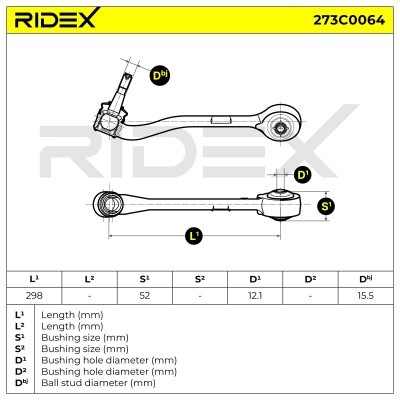 Control Arm RIDEX 273C0064 273C0064 - photo 7
