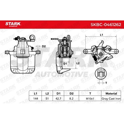 Brake Caliper Stark SKBC-0461262 SKBC-0461262 - photo 6