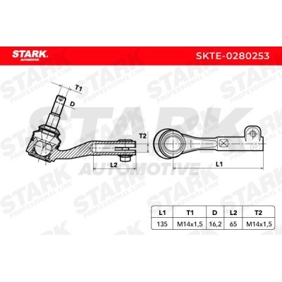 Tie Rod End Stark SKTE-0280253 SKTE-0280253 - photo 5