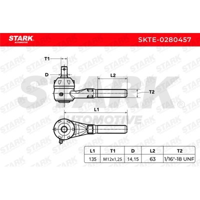 Tie Rod End Stark SKTE-0280457 SKTE-0280457 - photo 4