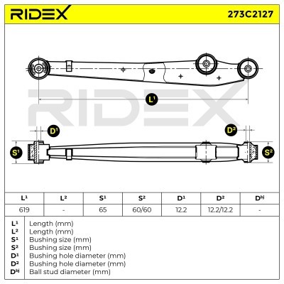 Control Arm RIDEX 273C2127 273C2127 - photo 7