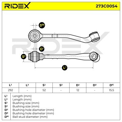 Control Arm RIDEX 273C0054 273C0054 - photo 11
