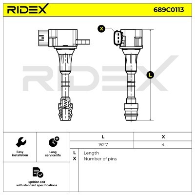 Ignition Coil RIDEX 689C0113 689C0113 - photo 7