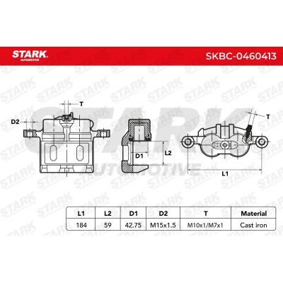 Brake Caliper Stark SKBC-0460413 SKBC-0460413 - photo 7