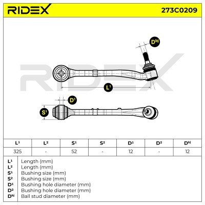 Control Arm RIDEX 273C0209 273C0209 - photo 3