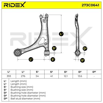 Control Arm RIDEX 273C0641 273C0641 - photo 6