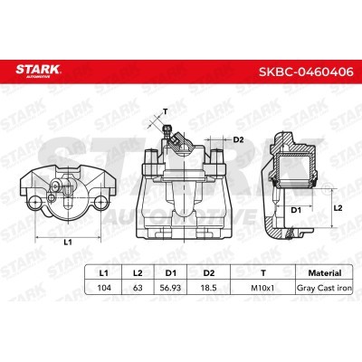 Brake Caliper Stark SKBC-0460406 SKBC-0460406 - photo 5