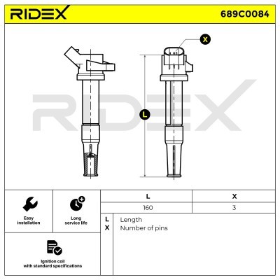 Ignition Coil RIDEX 689C0084 689C0084 - photo 4