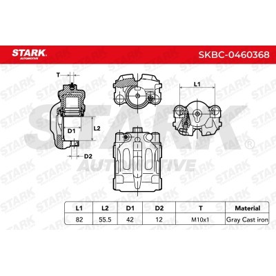 Brake Caliper Stark SKBC-0460368 SKBC-0460368 - photo 5