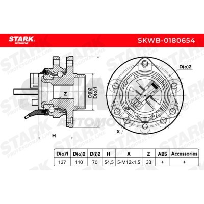 Wheel Bearing Stark SKWB-0180654 SKWB-0180654 - photo 7