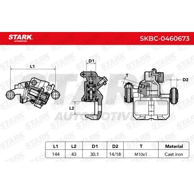 Brake Caliper Stark SKBC-0460673 SKBC-0460673 - photo 5