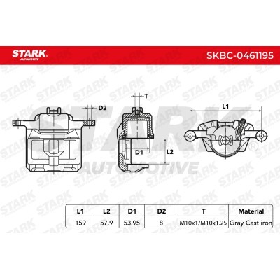 Brake Caliper Stark SKBC-0461195 SKBC-0461195 - photo 6