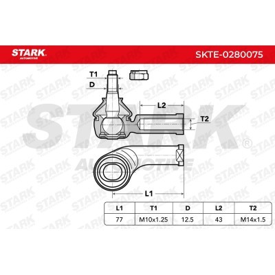 Tie Rod End Stark SKTE-0280075 SKTE-0280075 - photo 5
