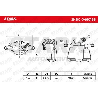 Brake Caliper Stark SKBC-0460168 SKBC-0460168 - photo 5