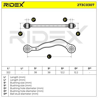Control Arm RIDEX 273C0307 273C0307 - photo 6
