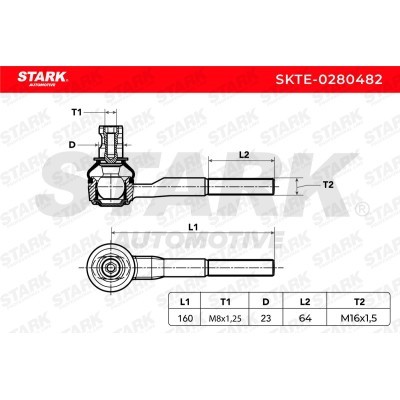 Tie Rod End Stark SKTE-0280482 SKTE-0280482 - photo 6