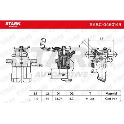 Brake Caliper Stark SKBC-0460149 SKBC-0460149 - photo 4