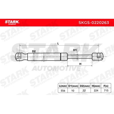 Gas Spring, boot-/cargo area Stark SKGS-0220263 SKGS-0220263 - photo 5
