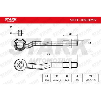 Tie Rod End Stark SKTE-0280297 SKTE-0280297 - photo 4