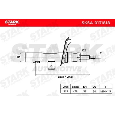 Shock Absorber Stark SKSA-0131818 SKSA-0131818 - photo 3