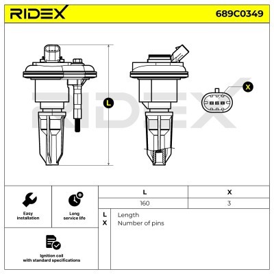 Ignition Coil RIDEX 689C0349 689C0349 - photo 6