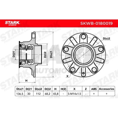 Wheel Bearing Stark SKWB-0180019 SKWB-0180019 - photo 4