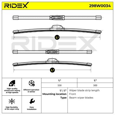 Wiper Blade RIDEX 298W0034 298W0034 - photo 5