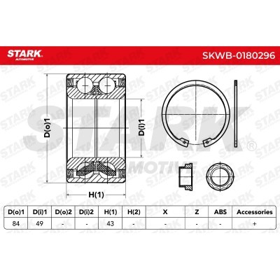 Wheel Bearing Stark SKWB-0180296 SKWB-0180296 - photo 2