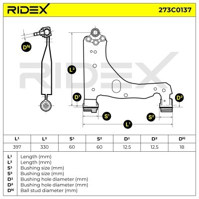 Control Arm RIDEX 273C0137 273C0137 - photo 4