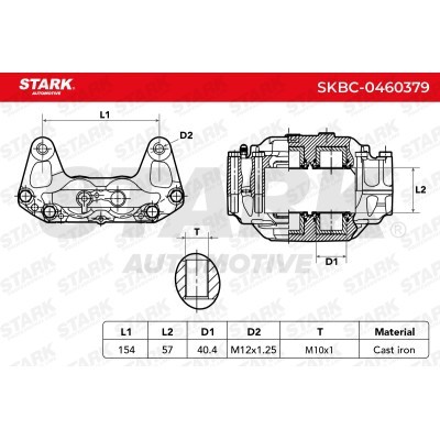 Brake Caliper Stark SKBC-0460379 SKBC-0460379 - photo 6