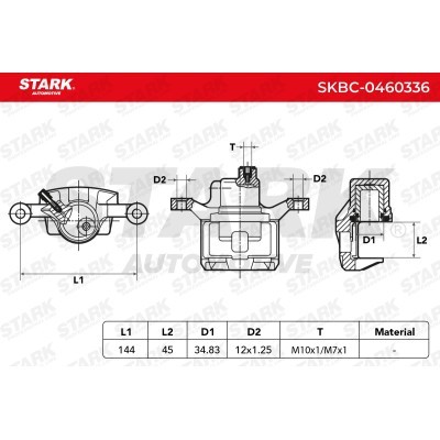 Brake Caliper Stark SKBC-0460336 SKBC-0460336 - photo 5