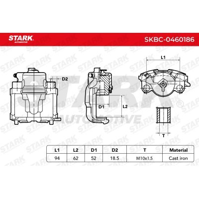 Brake Caliper Stark SKBC-0460186 SKBC-0460186 - photo 3