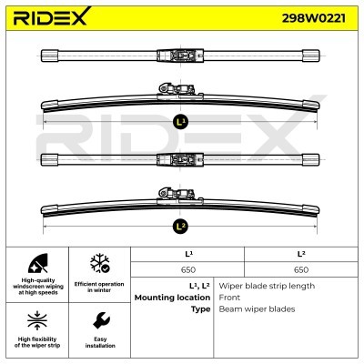 Wiper Blade RIDEX 298W0221 298W0221 - photo 7