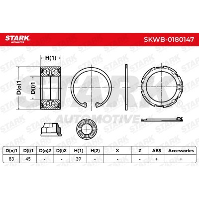 Wheel Bearing Stark SKWB-0180147 SKWB-0180147 - photo 7
