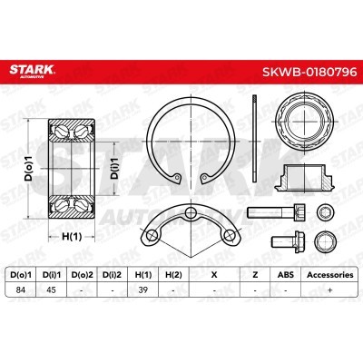 Wheel Bearing Kit Stark SKWB-0180796 SKWB-0180796 - photo 4